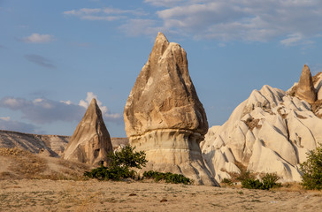 Fototapeta na wymiar the mountains in the valley of Cappadocia