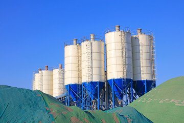 Bituminous concrete mixing station infrastructure © junrong