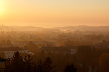 sunrise in mountains