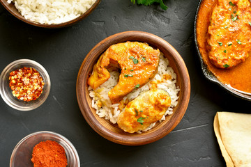 Fish curry with rice