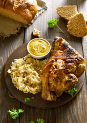 Roasted pork knuckle