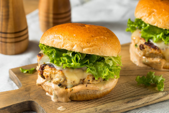 Spicy Homemade Chipotle Chicken Burger