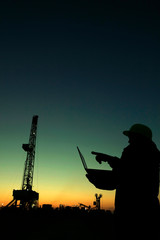 Oil drilling frame and exploration technician