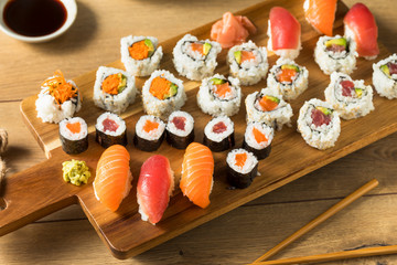 Homemade Huge Sushi Platter