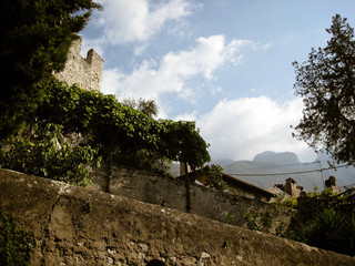 Garda Lake Castle in Sirmione Italy with the well known and very famous castle 