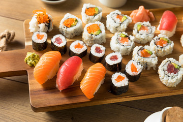 Homemade Huge Sushi Platter