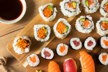 Homemade Huge Sushi Platter