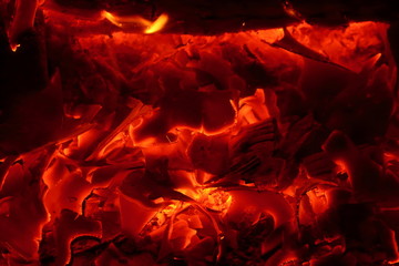 smoldering coal