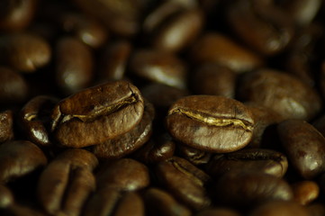 Coffee beans background