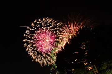 Fireworks at Canada Day in Ottawa