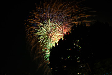 Fireworks at Canada Day in Ottawa