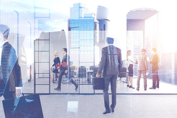 Business people in office, Moscow city