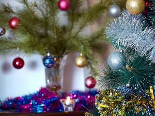 Christmas tree and decorations