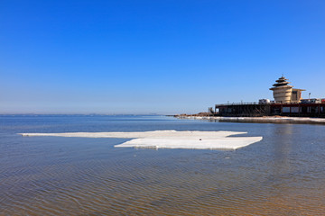 BiLuo tower park natural scenery, qinhuangdao city, hebei province, China