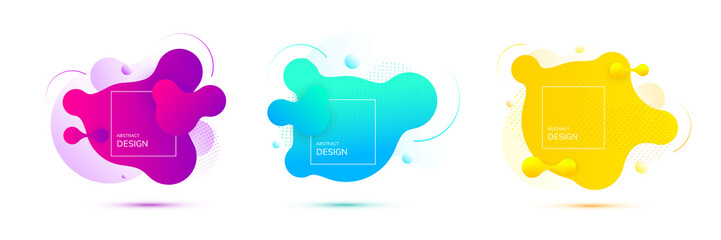 Gradient geometric banners