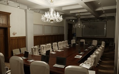 conference room, meeting room, interior visualization, 3D illustration