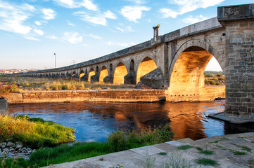 Uzun bridge in Uzunkopru, Edirne, Turkey