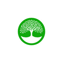 Rounded tree icon