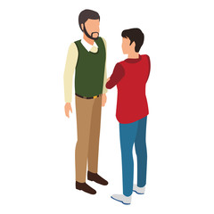 Isometric people avatar