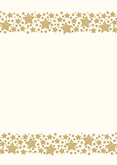 Concept of Christmas card with stars - template of a card. Vector.