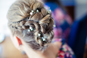 Bridesmaid up do