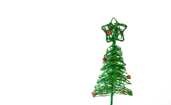 recommend clip art: Christmas tree on white background