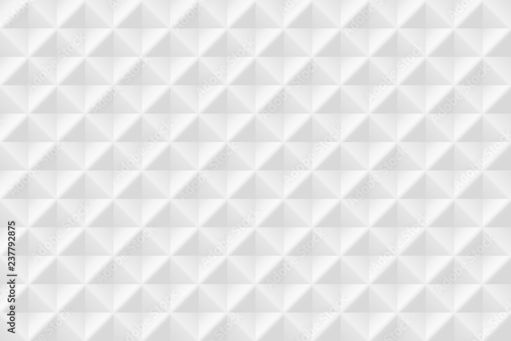 Poster vector white horizontal background. seamless volumetric geometric pattern. modern seamless pattern.