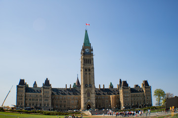 Fototapeta na wymiar Ottawa canada parliament building