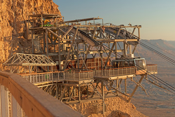 Funicular Terminal on a Desert Cliff