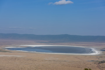 View towards Ngorongoro crater in Tanzania