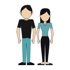 Woman and man avatar