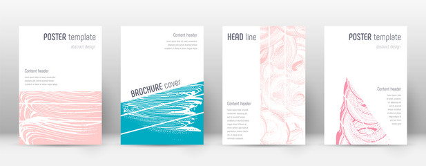 Cover page design template. Geometric brochure lay