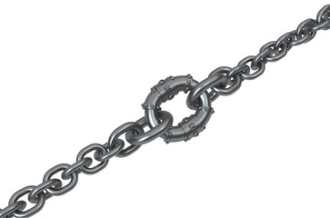 Obraz premium Chain Metal Strong Link