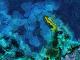 Detailed close-up grunge clouds abstract background. Dry brush strokes hand drawn oil painting on canvas texture. Creative simple pattern for graphic work, web design or wallpaper.