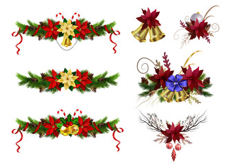 Naklejka premium Christmas elements for your designs