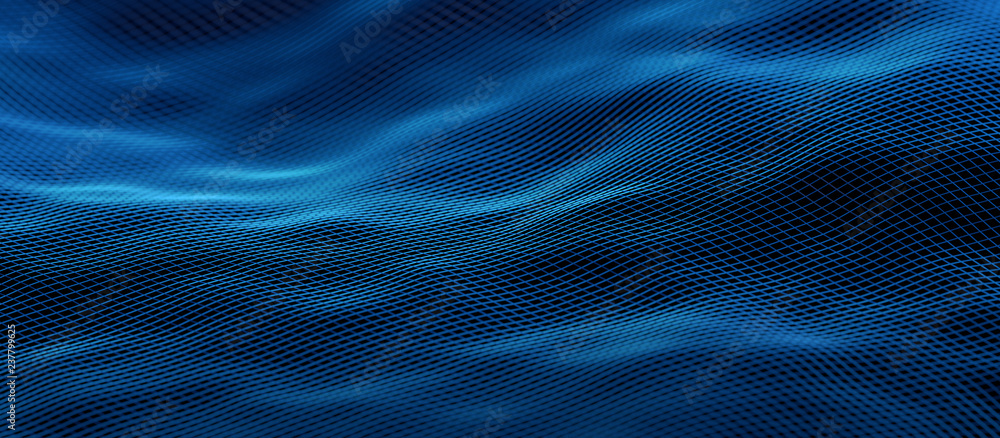 Poster abstract 3d rendering of technological surface. modern background design