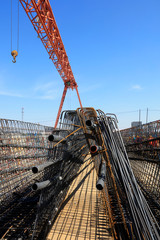 Obraz premium Steel beam and steel components