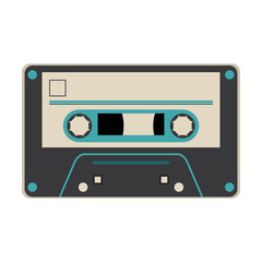 Old music cassette tape