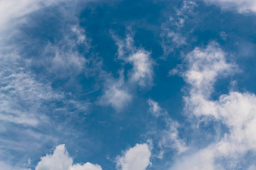 Cloud clear sky for background