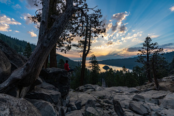 South lake Tahoe, sunset beautiful 