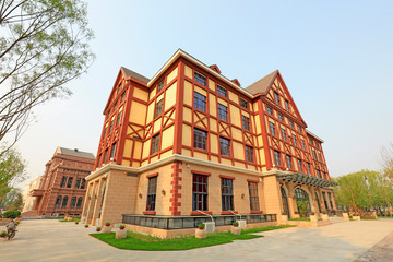 Garden architecture Scenery, South Lake Park, Tangshan, China