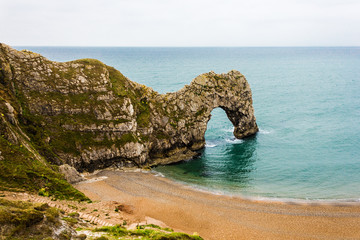 Fototapeta premium Durdle Door and its Empty Beach