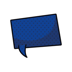 speech bubble in comic isolated icon