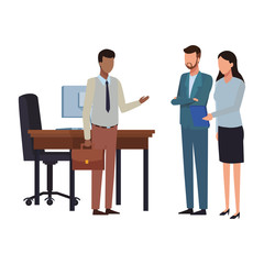 Obraz premium Business people and office
