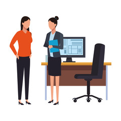 Business people and office