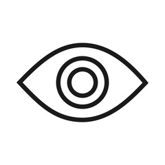 Simple Eye Outline Icon