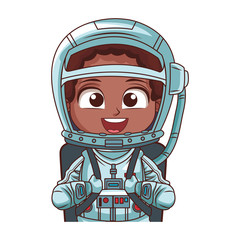 Astronaut boy cartoon 