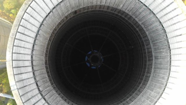 Drone footage from a abandoned cooltower near Charleroi.