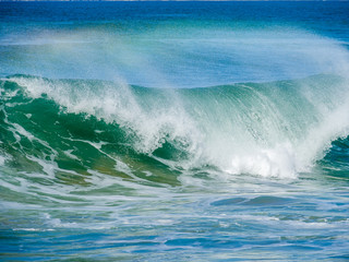 Waves of surf stormy Atlantic near Safi