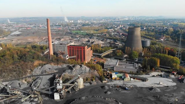 Drone footage from a abandoned cooltower near Charleroi.